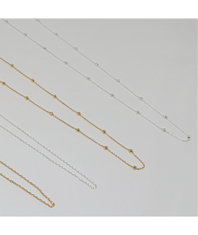 gold-plated and 925 silver chains for personalised necklace by Anne L Or London