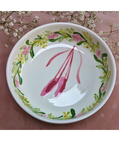 Handpainted ballerina  plate by Zephirine by Valentine for the Ballerina gift set by Anne L'Or London