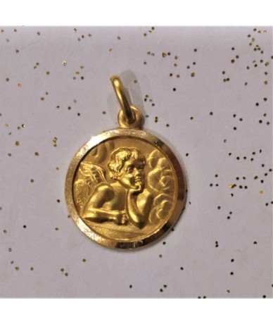 Cherubin 18 gold carat Antique  Medal 1980 by Anne L Or London